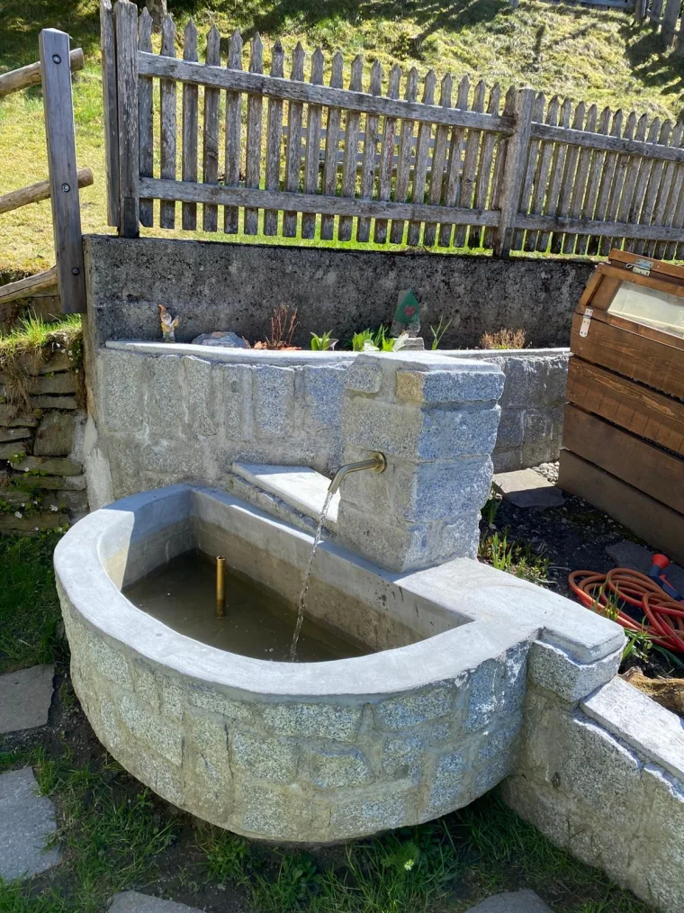 Dettaglio d’acqua a una fontana